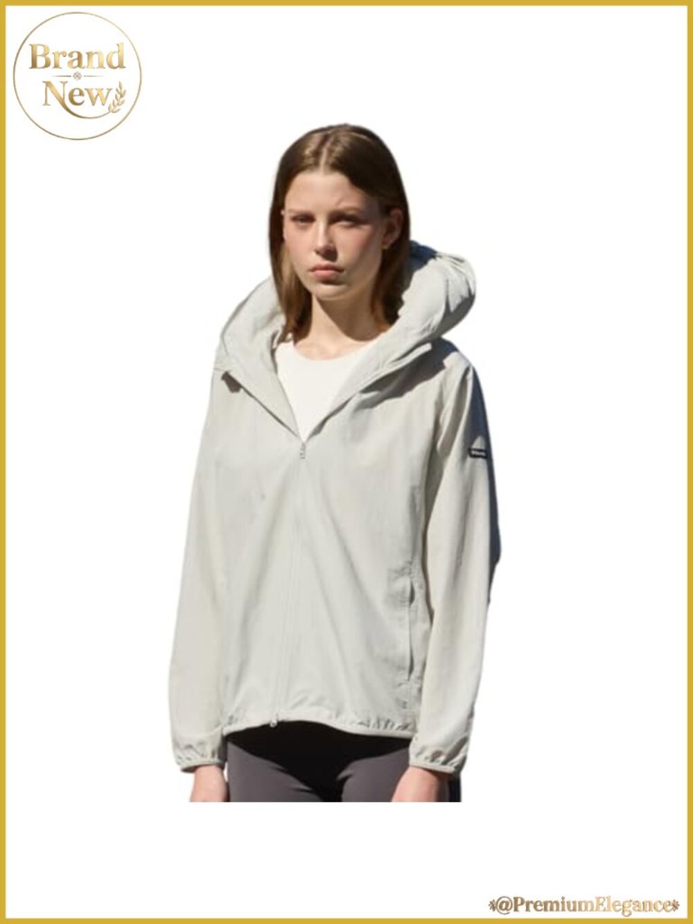 Nylon Windbreaker with Built-In Inflatable Neck Pillow Packable